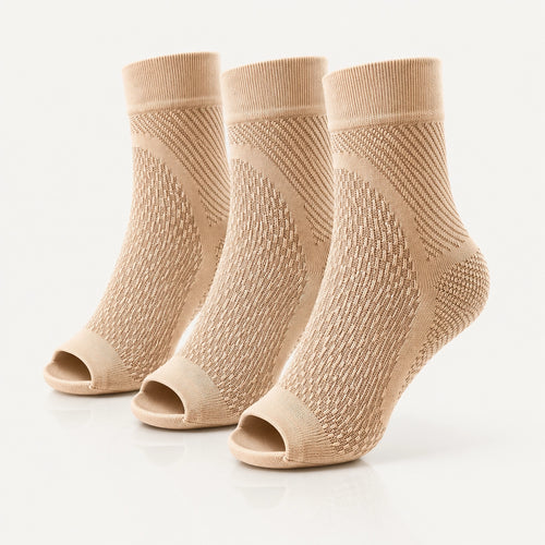 Kompressionssocken bei Fersenschmerzen & Plantarfasziitis (3er Set)