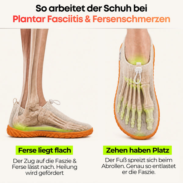Barfußschuhe bei Fersenschmerzen & Plantarfasziitis
