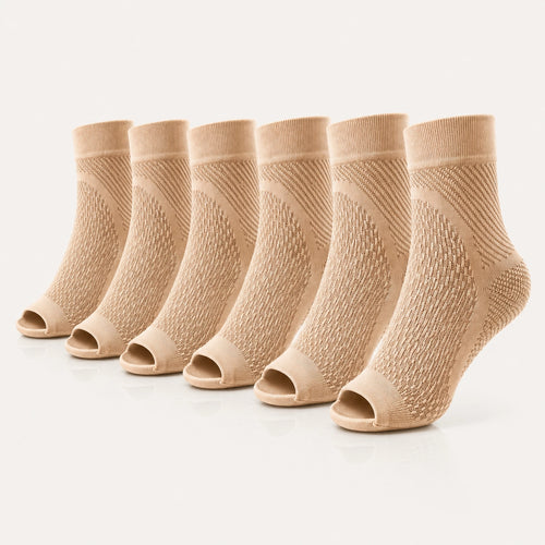 Kompressionssocken bei Fersenschmerzen & Plantarfasziitis (6er Set)