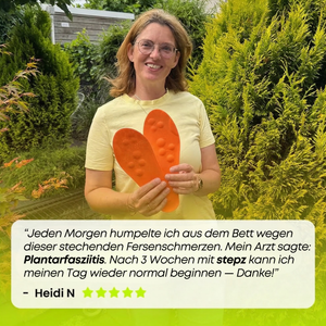 Entlastungssohlen bei Fersenschmerzen & Plantarfasziitis