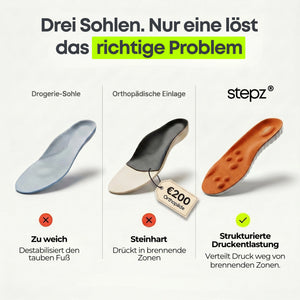 Entlastungssohlen bei Neuropathie & Nervenschmerzen